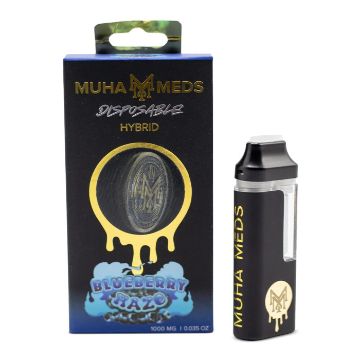 Одноразова вейп ручка Muha Meds 2мл для дистилятів з LED індикатором (порожня)