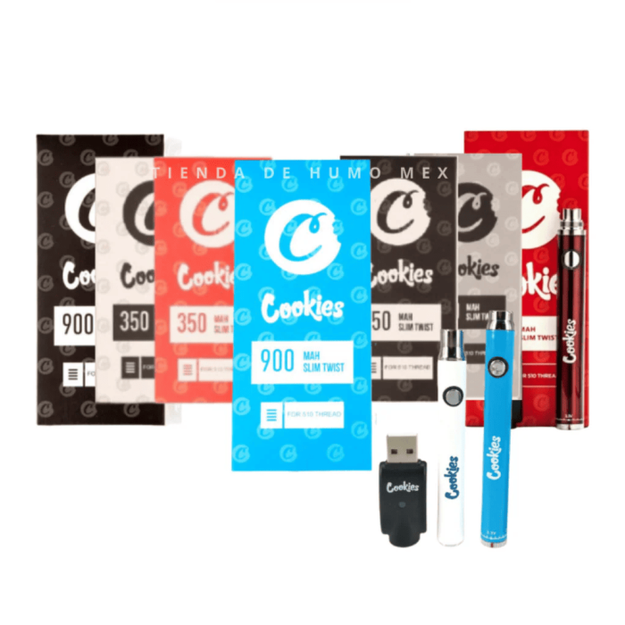 Аккумулятор для Вейп-картріджа Cookies Adjustable 510 Battery 900mAh