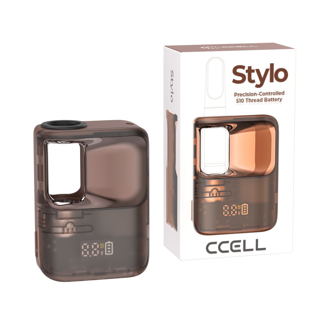 CCELL Stylo Battery 510 - акумулятор для вейп-картриджів з дисплеєм